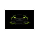 GTR rear Stickers